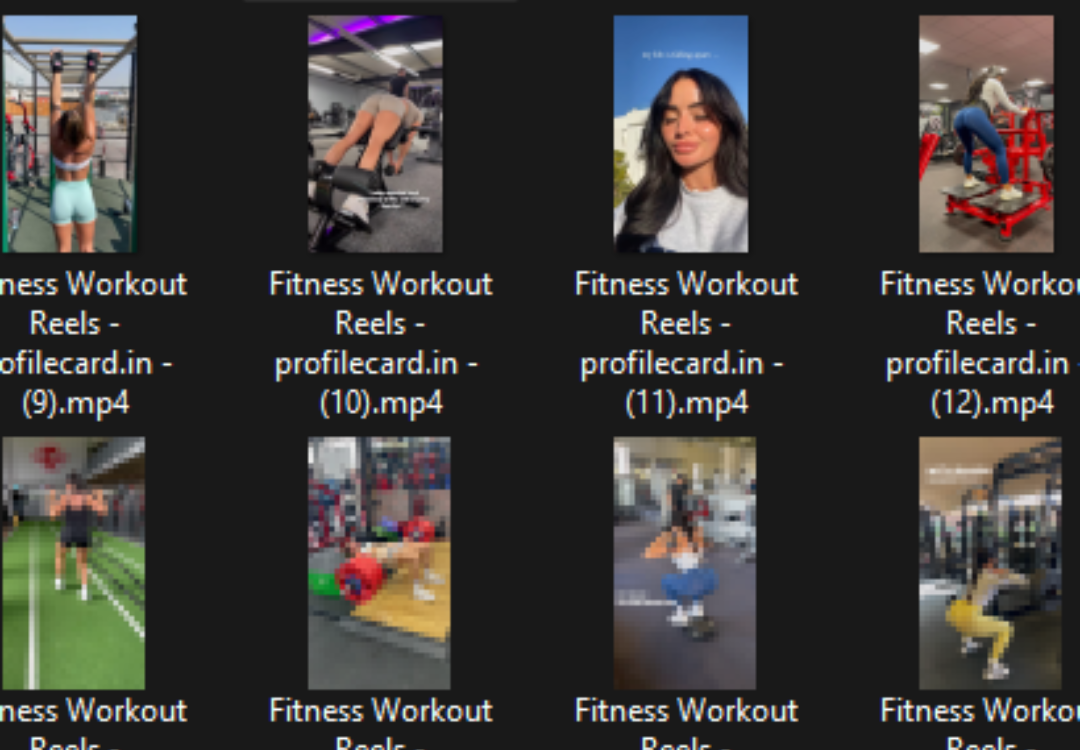 Fitness Reels (2200+)